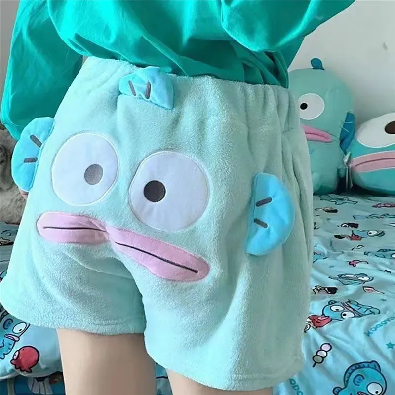 Frauen Y2K Kawaii Fluffy Schlafteile Lustige Cartoon Plüsch weiche kurze Hosen 3d losen lässige Sweatshorts Mode Frauen Shorts 230615