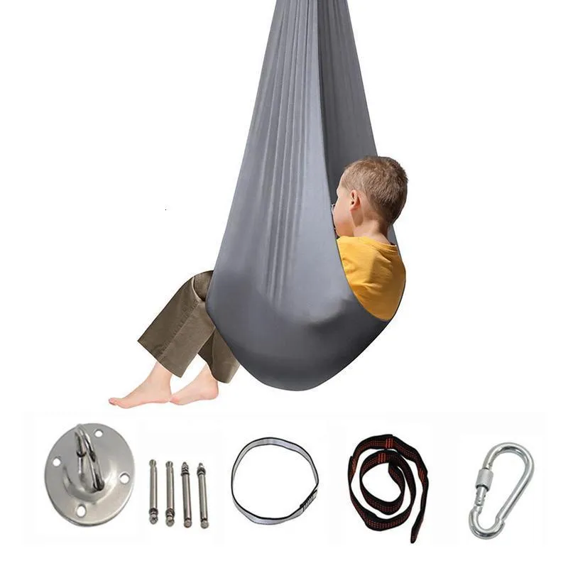 Other Sporting Goods Indoor Swing For Kids With Special Needs Snuggle Cuddle Hammock Children Autisms ADHD Sensory Integration 230615