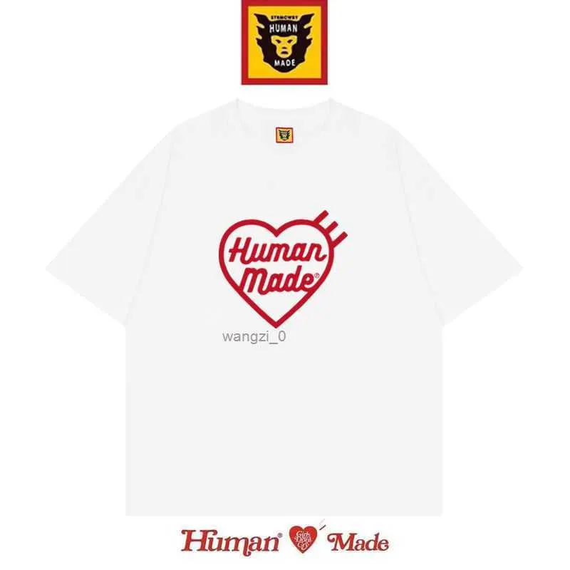 T-shirt da uomo Human Made Japanese Trendy Brand Fun Maniche corte Cotone da donna Senso Nicchia Allentato Mezze maniche IM91 JJ11