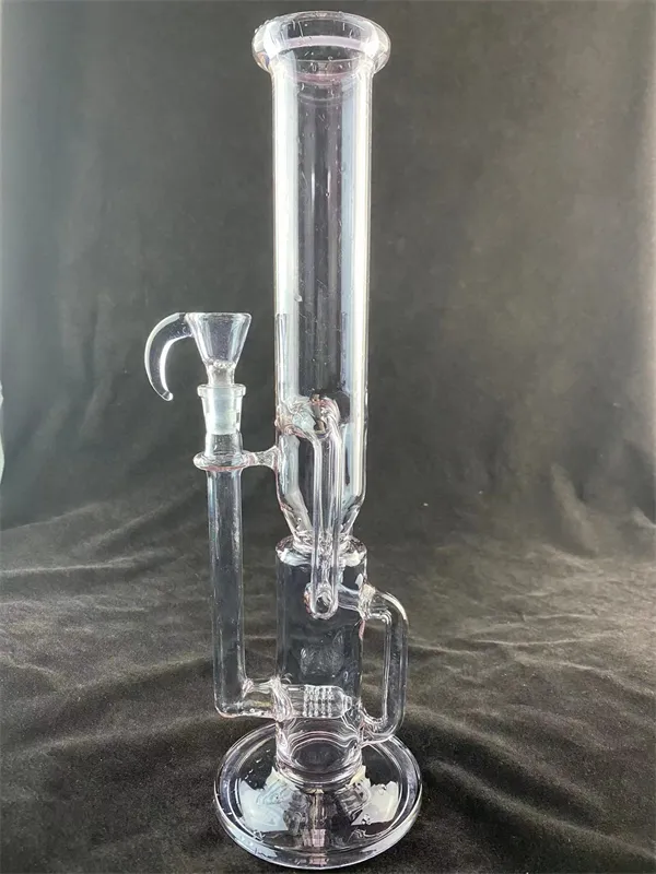 Glas-Shisha, lila, Cfl, 16 Zoll, 14 mm, Bong, 1 Inline-Perc, hohe Menge