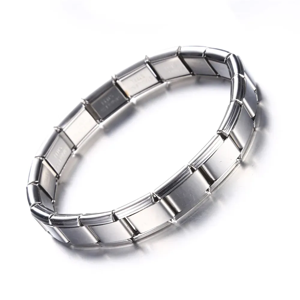 2018 New Fashion Stainless Steel Men Bracelet Punk Elasticity Charm Bracelets Friend Gold Black Silver Color Personality Jewelry Wholesale