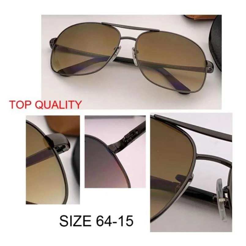 factory supply nieuwe Vrouwen Metalen zonnebril grote lens Zonnebril Mannen Retro gradiënt shield Zonnebril Vrouwelijke G15 bruin UV400 vintage o209m