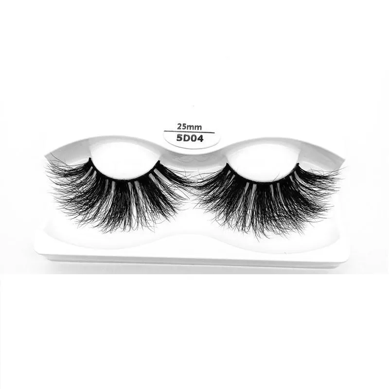 2020 NEW 25mm 3D Mink Eyelashes Natural Soft False Eyelash Big Volume Long Eyelash Extension For Makeup