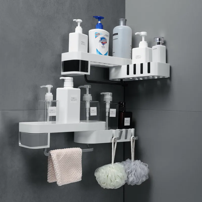 Bathroom Shelves Corner Storage Rack Shampoo and Cosmetic Room Shelf in the With Suction Cup Organizer Telescopic 230615