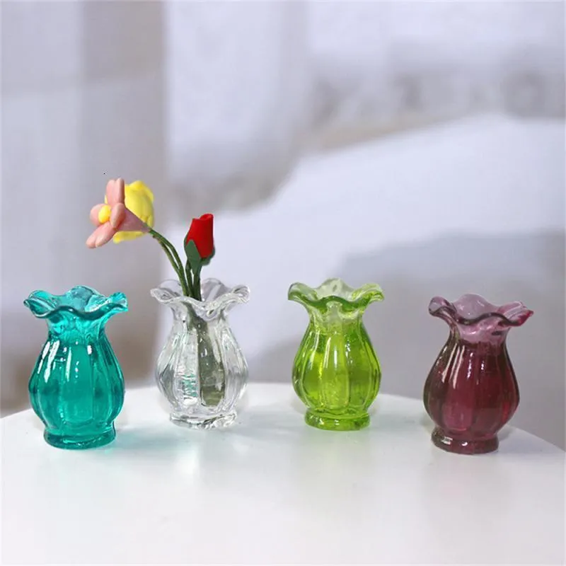 Vases 1 PC Mini Vase En Céramique Artisanat Arrangement Fleur Maison Jardin Décorations Ornement Modèle 230615