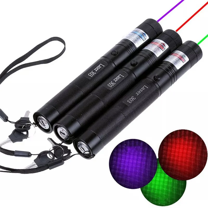 5MW 532nm Green Sight USB Charge Laser 303 Pointer Light Poderosa Foco Ajustável Lazer Laser Pen Burning