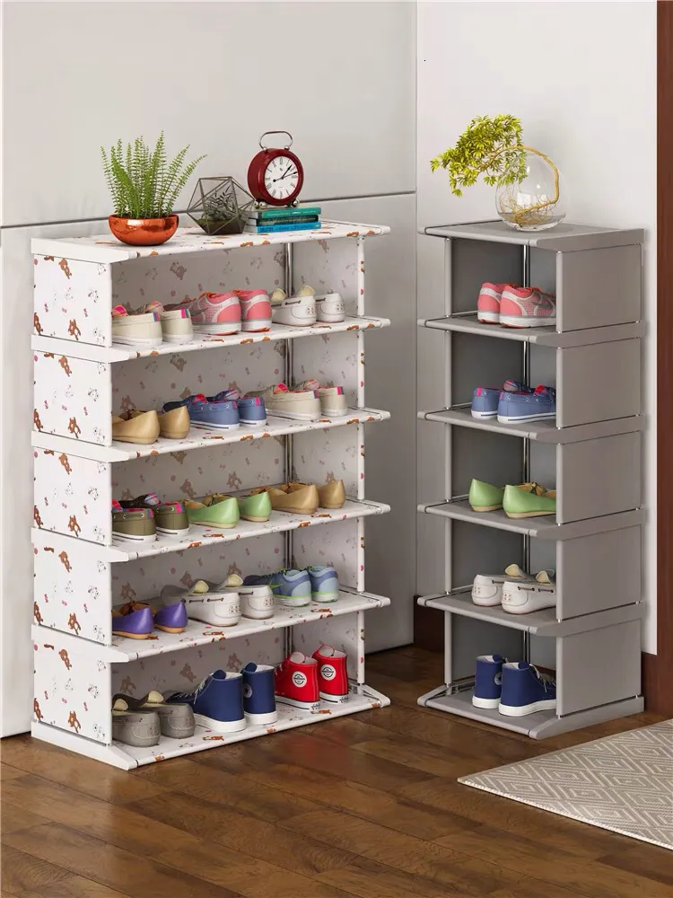 Storage Holders Racks Dustproof Shoes Cabinet Standing Shoe Super space saving Rack Assemble Organizer Top quality Corner Closet Holder 230615