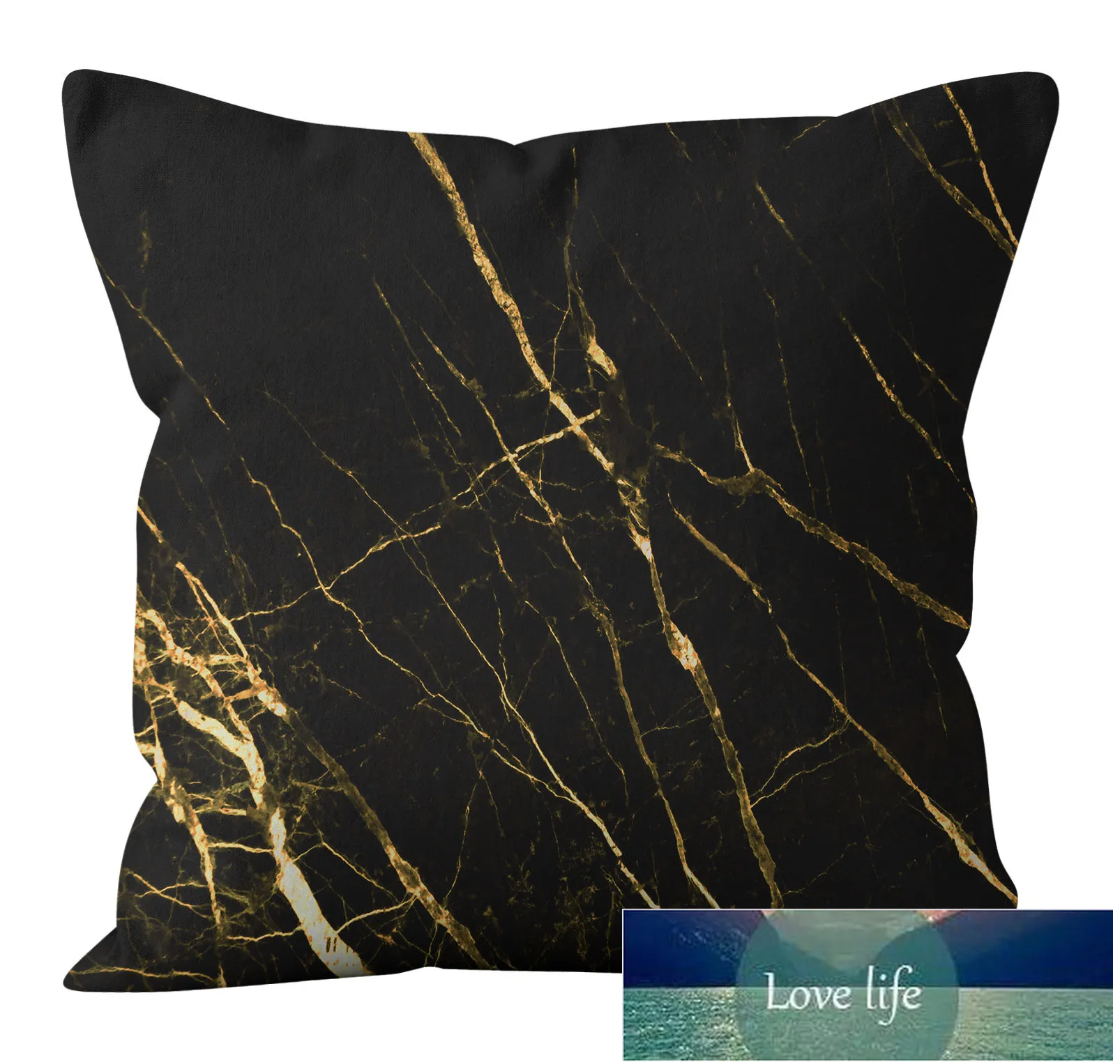 Pillowcase Top Nordic Golden Marble Pillow Cover Texture Wholesale Home Cushion Throw Pillowcase Pillow without Pillows Core