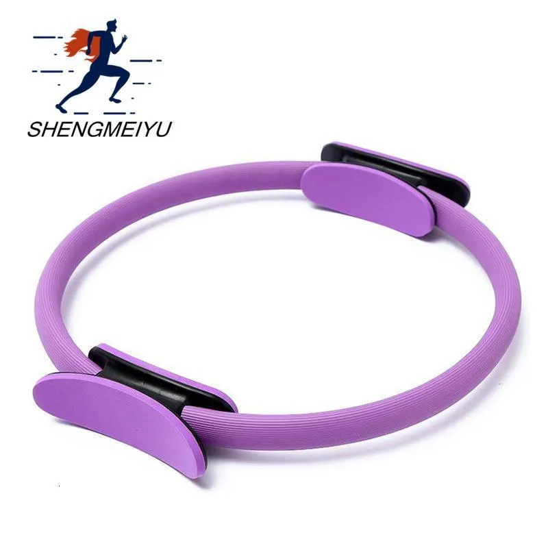 Yoga Circles 38cm Yoga Fitness Pilates Ring Women Girls Circle Magic Dual Exercise Home Gym Workout Sports Lose Weight Body Resistance 5color 230615