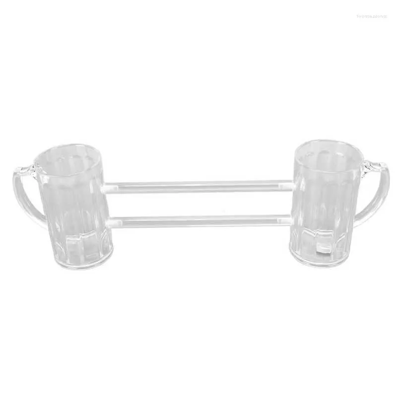 Tasses bière chopes tasse connexion ferme Anti goutte conception ronde tasse bouche avec Tubes pour KTV fêtes à la maison barre