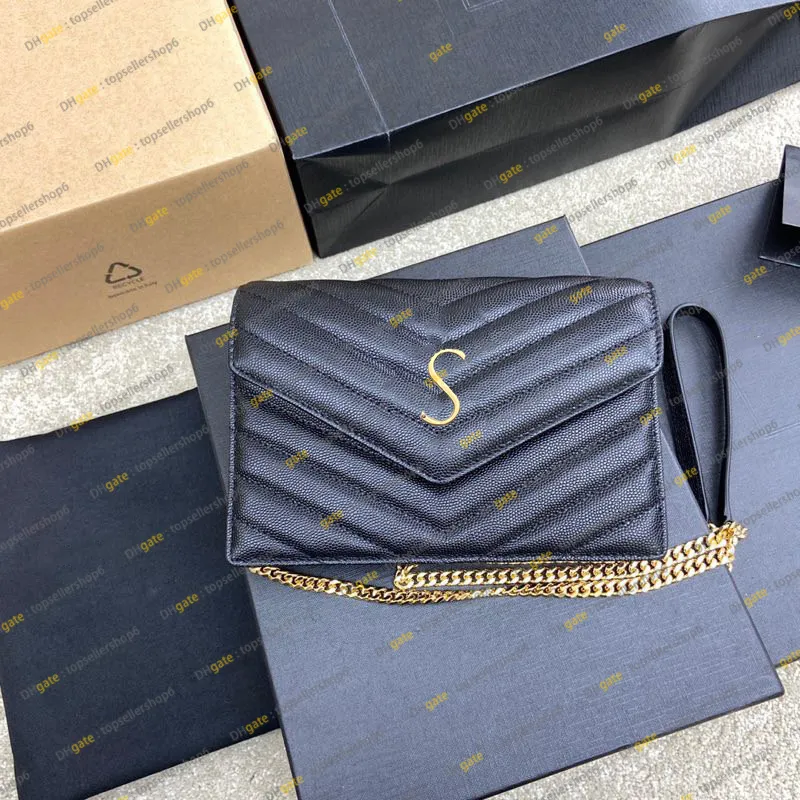 Designer Women WoC autentica galfskin galfsino per la pelle borse borsetta borsetta per borsetta a tracolla a tracolla da sera con spalla di fascia alta qualità 393953 393953