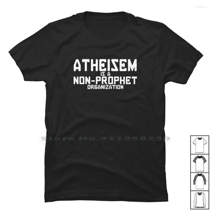 Heren T-shirts Atheïsme is een niet-profeet Organisatie Shirt Katoen Symbool Sport Orgel Tage Prop Food Port Logo Pro