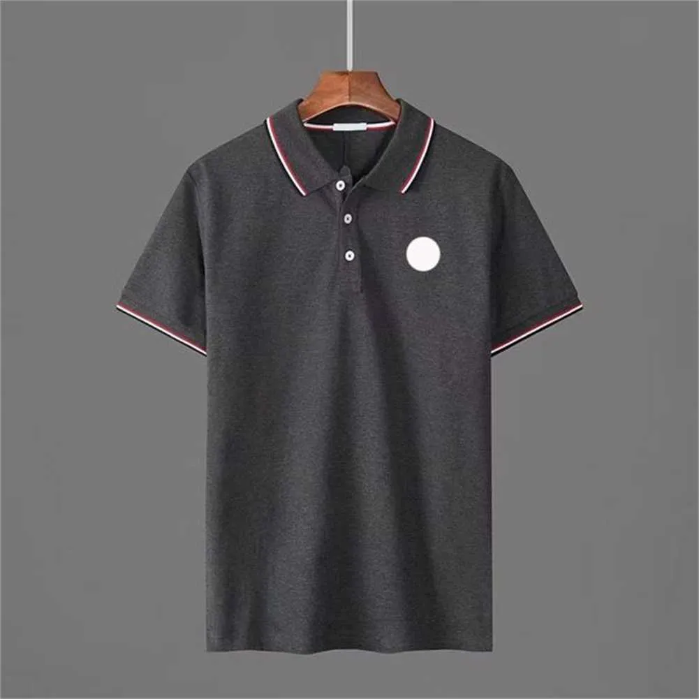 Designer heren Basic zakelijke polo's T-shirt mode frankrijk merk Heren T-shirts geborduurde polo's armbanden letter Badges poloshirt korte broek maat M-XXL GSSZ
