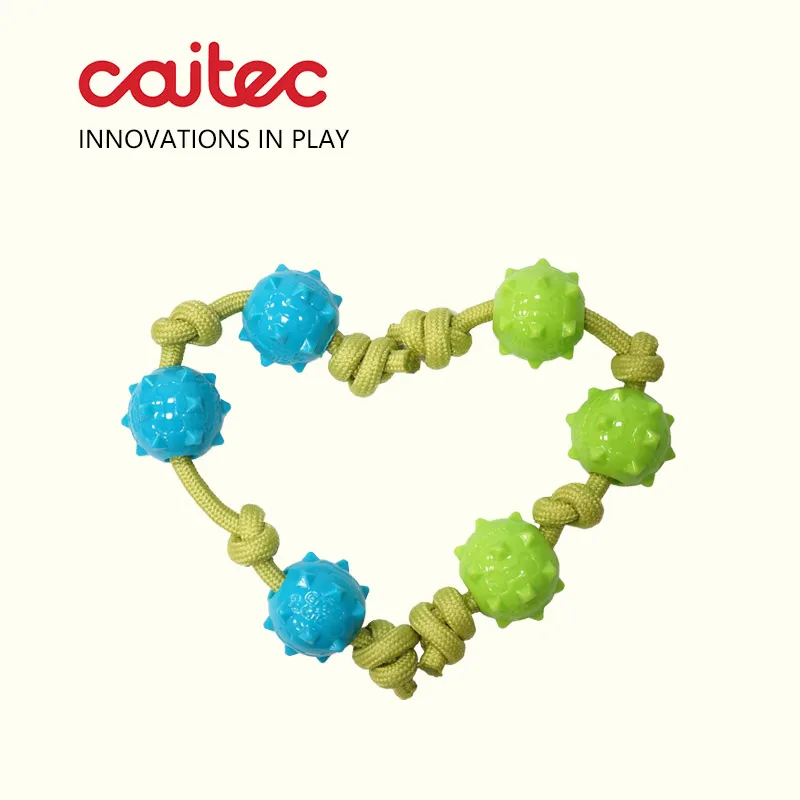 Caitec Dog Toys Tuggkulsträng Mjuk hållbar tuggning och dragning bäst för liten hundvalp