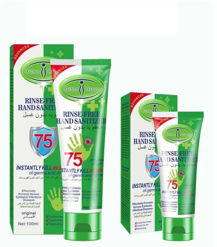 Aichun Beauty Hand Sanitizer 100 ml 50 ml Wash Free Desinfection Hand Sanitizers 75% Alkohol Portable 99,9% Steriliseringsvårdshud