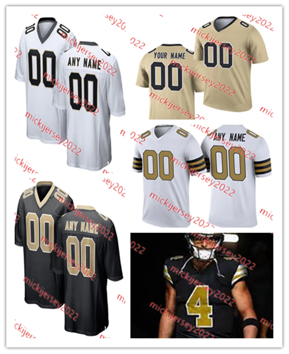 Derek Carr Tyrann Mathieu Jameis Winston Football Jersey Custom Jason Pierre-Paul Taysom Hill Alvin Kamara Michael Thomas Marshon Lattimore DeMario Davis Maglie