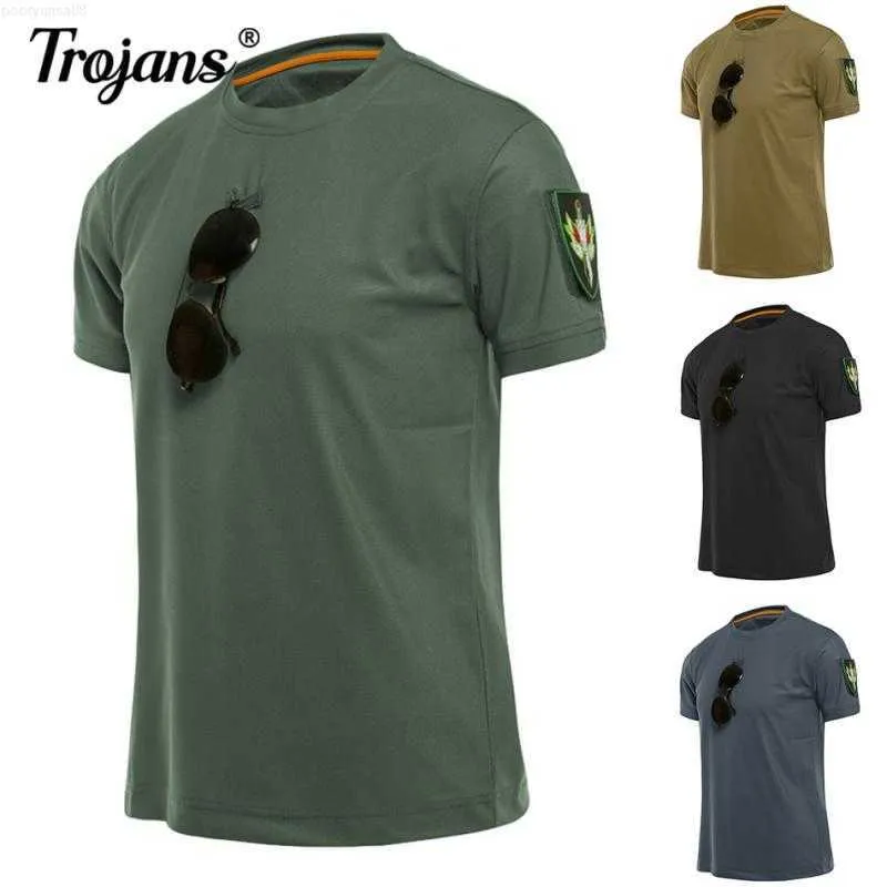 Мужские футболки Мужские тактические футболки спортивные дышащие на открытом воздухе военная футболка быстро умыва