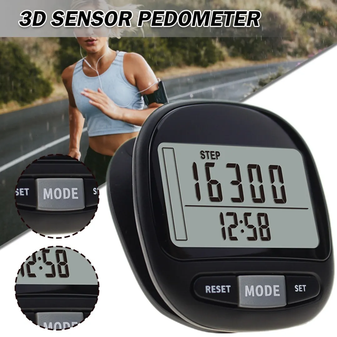 Smart Bracelets Pedometers 1set Multi-functional Walking Distance Pedometer Fitness Calorie Exercise Counter Accurate Steps Digital Display Pedometers 230615