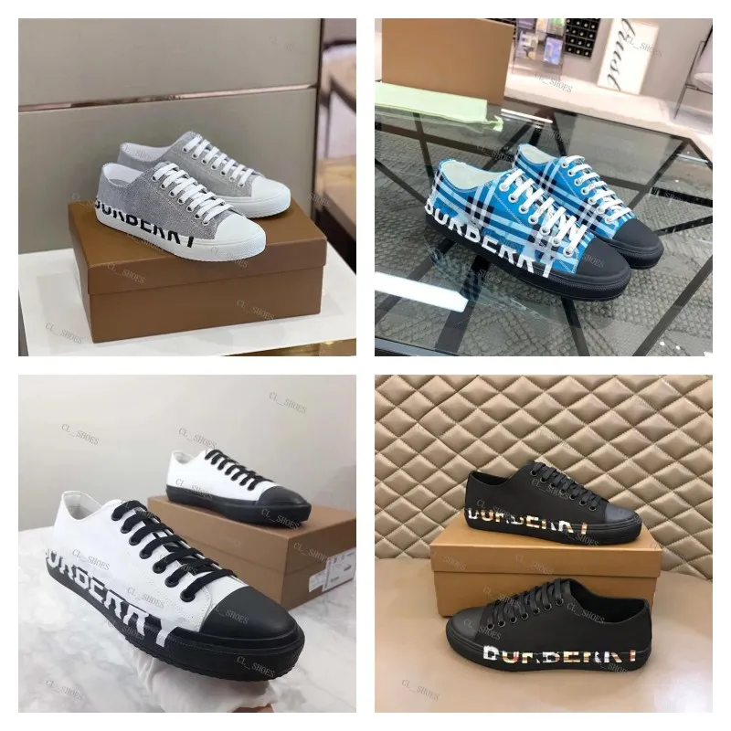 Designer Shoes Vintage Check Casual Sneakers Classic Stripes Trainers Platform Shoes Print Low-top Canvas Trainer With Box