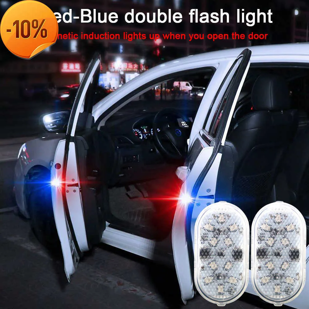 Novo 2 Pcs Lâmpada de Sinal de Controle Magnético Universal 10 LEDs Luzes Anti-colisão de Segurança Luz de Aviso de Porta de Abertura de Carro Lâmpada de Estacionamento