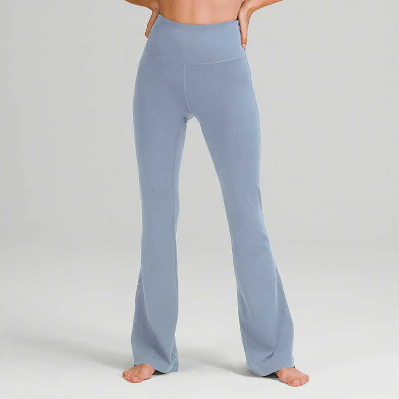 Lu Womens High Waisted Flare Seamless Flare Yoga Pants Super