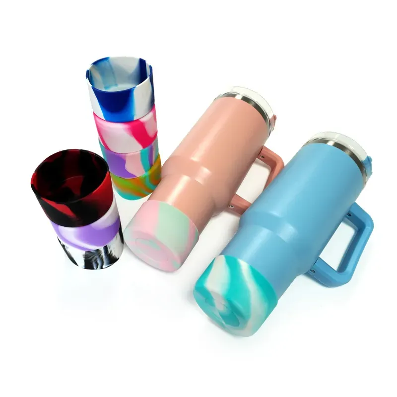 Silicone Boot For Sports Insulation Cup Noise Protective Silicone Water  Bottle Bottom Sleeve Cover Tumbler Silicone Cover