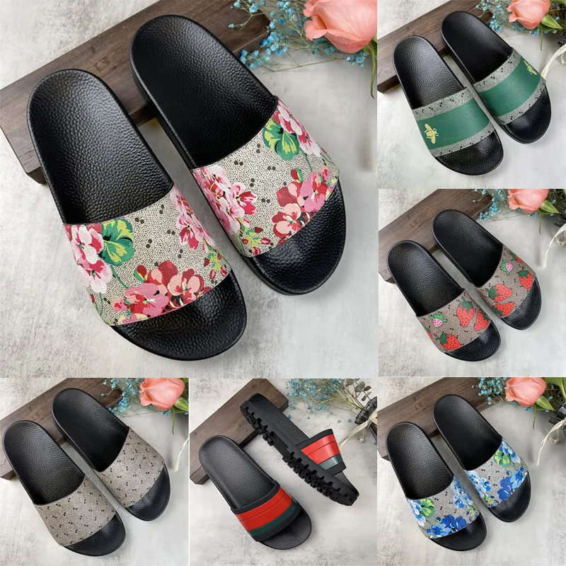 Luxurys Designer-Sandalen für Herren und Damen, Hausschuhe mit Tiger-Schlangenmuster, gestreifte Buchstaben, ausgehöhlte Skateboard-Schuhe, Sommer, breite, flache, verdickte Hausschuhe, Größe 35–46