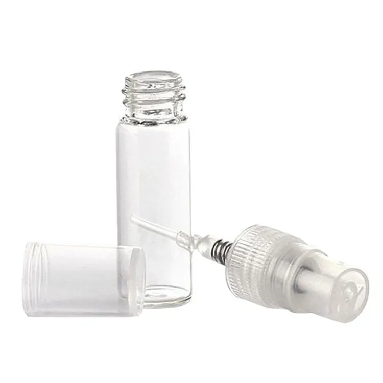 3MLミニ香水ボトル透明ガラススプレーボトル化粧品ボトルcontateerglassスプレーアトマイザー透明な香水