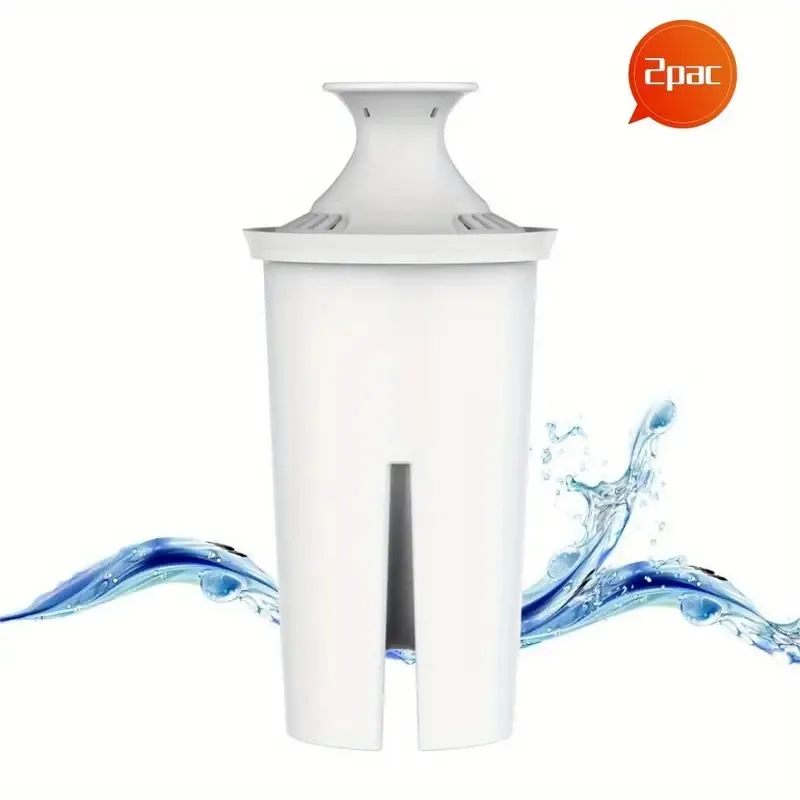 2pc Standard Water Filter, для водных банок и дозаторов, крупный кувшин с фильтром для водопровода для крана и питьевой воды с 1 стандартным фильтром, емкостью 10 частей, БЕСПЛАТНО BPA, Drinkware