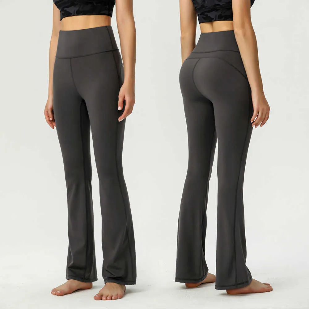 Lu Womens High Waisted Flare Seamless Flare Yoga Pants Super