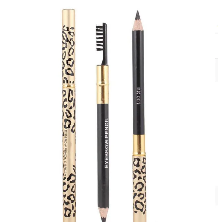 2020 Factory Direct Free Shipping New Makeup Eyes Leopard New Professional Make-up Eyebrow Pencil & Brush!Black/Brown