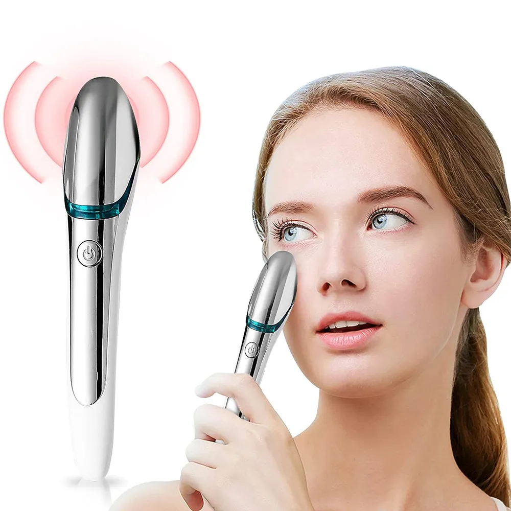 Makeup Tools Electric Vibration Eye Lips Face Massager Anti Wrinkle Aging Dark Circle Remover RF Heated Eye Face Massager Beauty Care Machine 230615