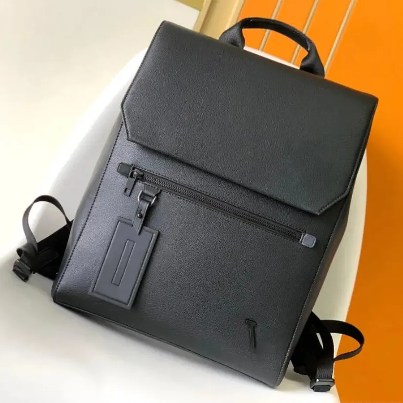 Kvalitetsmän ryggsäck Luxurys axelväskor ryggsäckar designer väska svart äkta läder handväska resor ryggsäck tote satchels messenger väska laptop väska portfölj