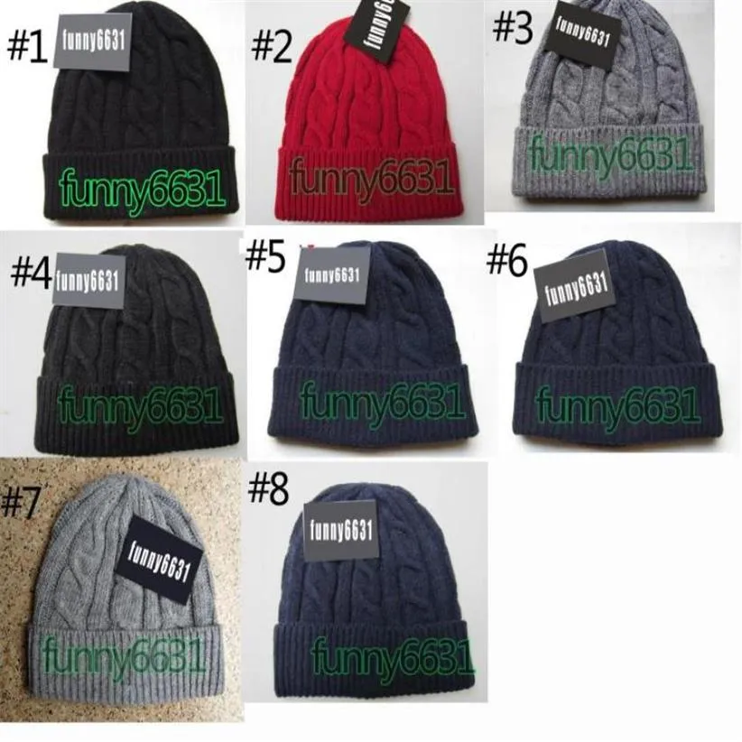 10st Winter Man Cool Fashion Hats Woman Knitting Hat Unisex Warm Hat Classic Cap Woman Sticked Hat Beanie Hats 8 Colors 7305810260f