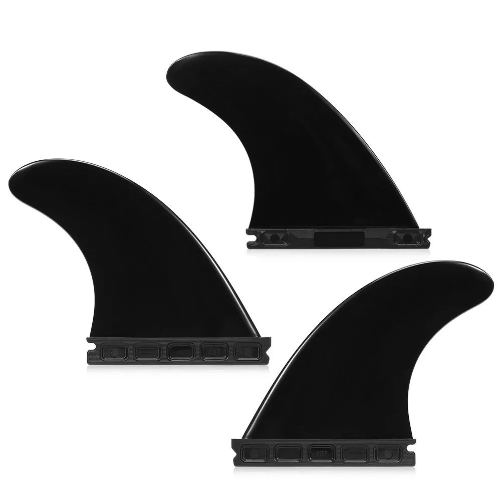 Plastic outlet surfboard fins