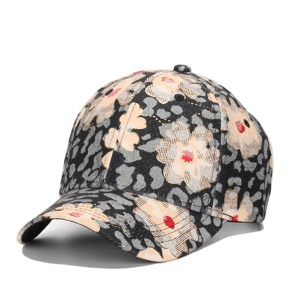 Casquettes de Baseball Fleur Chapeaux pour Femmes Casquette de Baseball À La Mode Chapeau D'été Réglable Chapeau De Camionneur En Plein Air Coton Casquette De Baseball Papa Chapeaux 230615