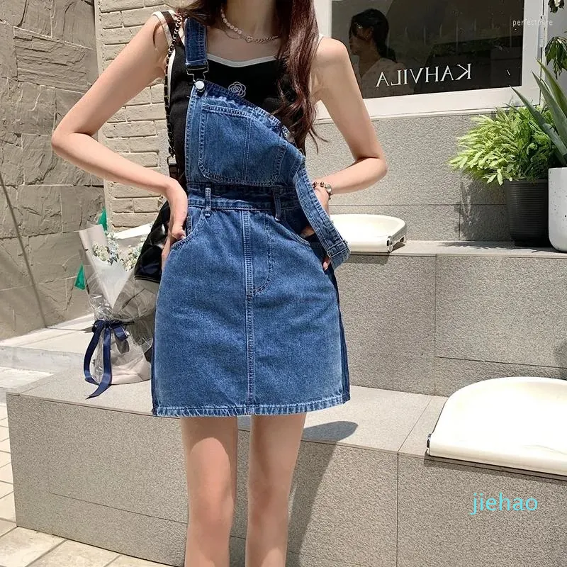 Buy Women Blue Denim V-Neck Shorts Dungaree Online at Sassafras