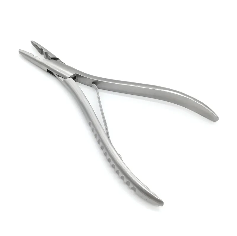 Stainless Steel Hair Extension Pliers With 2 Holes For Micro Ring