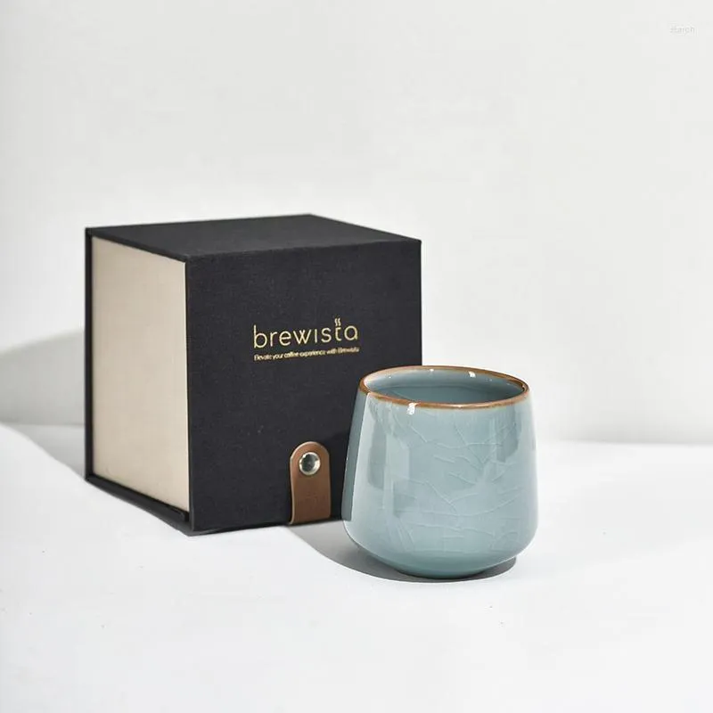 Mugs Brewista D Kvalitet Handgjorda keramiska kaffekoppar 226 ml Keramik Mugg Business Gift