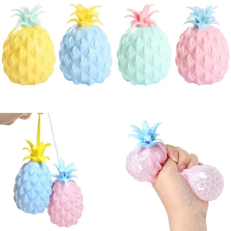 Gevulde Pluche Dieren Antistress Ananas Stress Ballen Fidget Speelgoed Voor Kinderen Volwassenen Relief Decompressie Autisme Fruit Squeeze Kinderen 230615