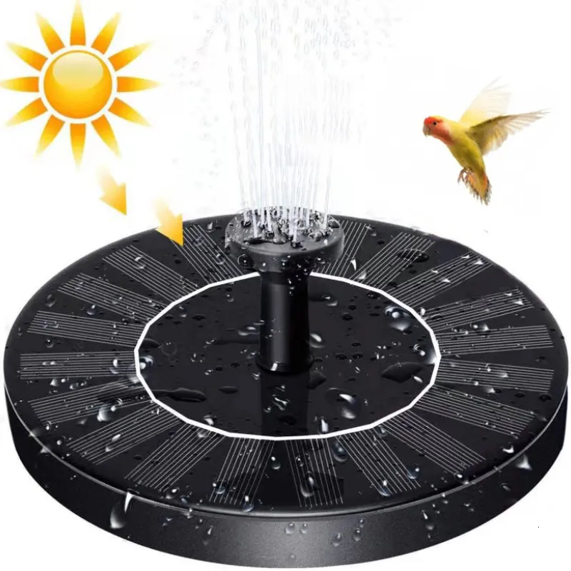 Decorazioni da giardino Mini fontana ad acqua solare Piscina Stagno Fontana a cascata Bagno per uccelli all'aperto Fontana ad energia solare Decorazione da giardino con acqua galleggiante 230616