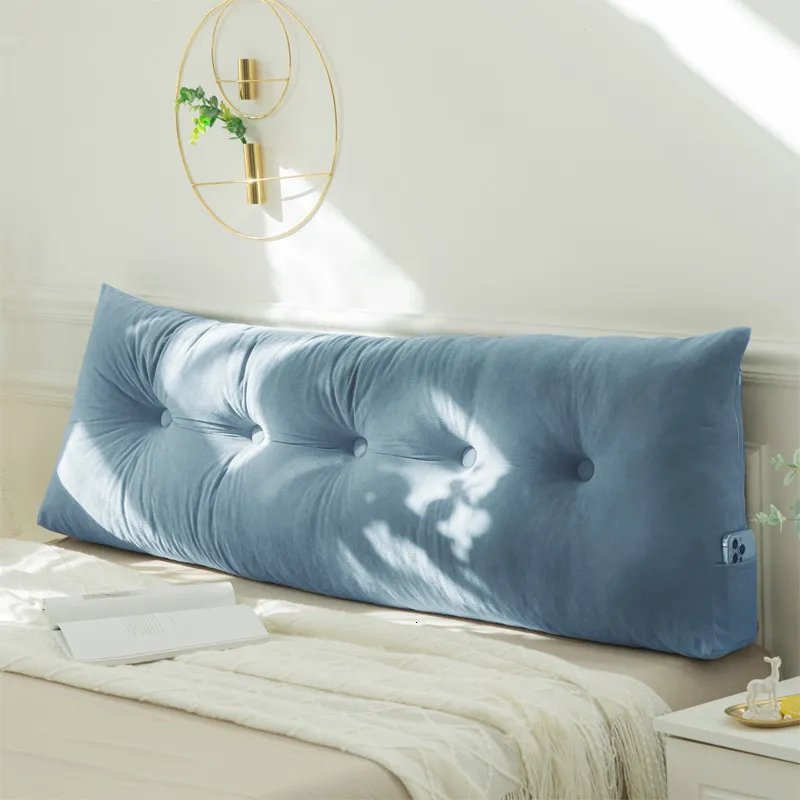 Travesseiro Sofá Triângulo Almofadas Ultra Suave Estofado Cama Almofada de Leitura Quarto Encosto Grande Decoração Sala de Estar Almohada 230615