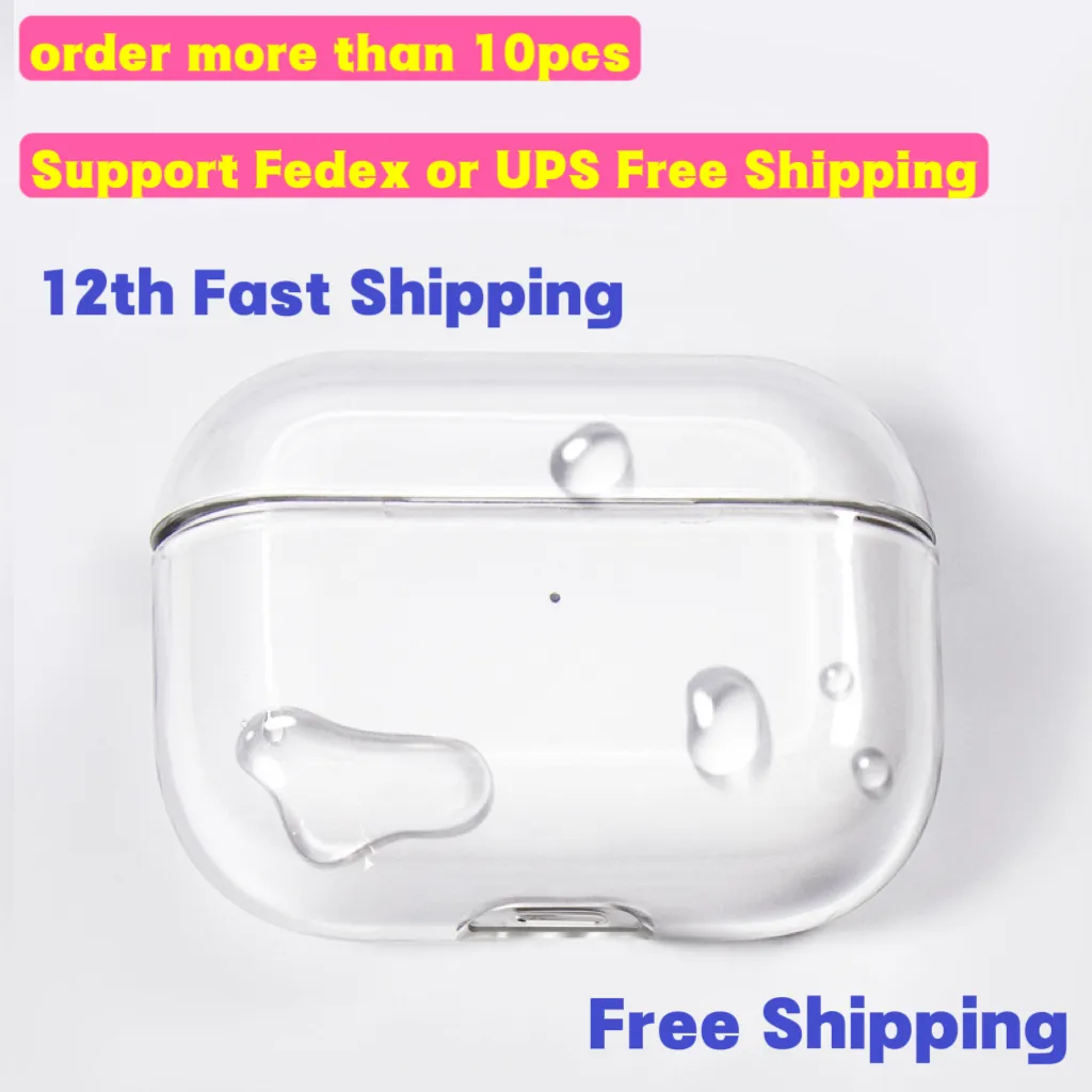 For Airpods Pro Headphone Accessories New Protective Cover Apple Airpod 2 3 Gen Bluetooth Headset Set White PC Hard Shell Earphones Protecter