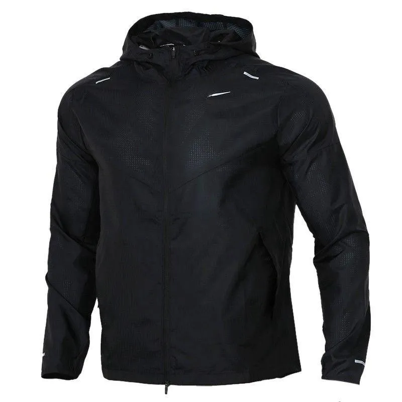 Hommes Veste Designer Coupe-Vent Manteaux Hommes Nylon Manches Longues Fermeture À Glissière Qualité Tops Mince À Capuche Sportswear Lâche En Plein Air Active Jogging Femme Veste Sweat s1