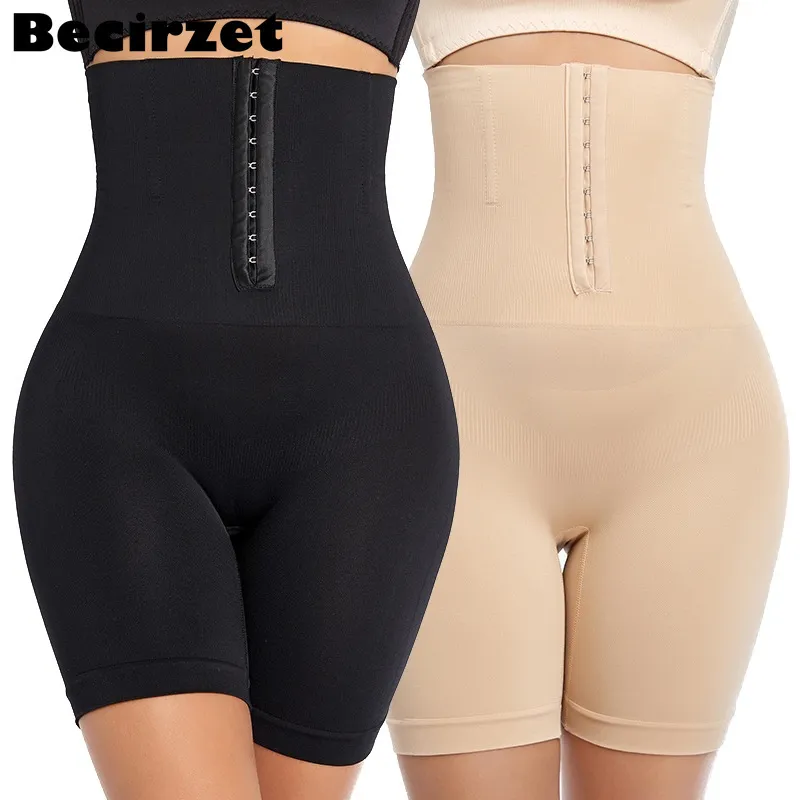 Cintura Tummy Shaper Cintura alta Cinturón de vientre plano Estiramiento Fajas Cintura Vaina Adelgazamiento Bragas Abdomen Control Mujeres Body Shaper Modelado Correas 230615