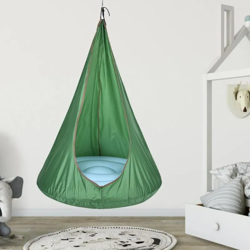 Pillow Home Child Hammock Chair Kids Swing Pod Chair(Without ) Portable Outdoor Indoor Garden Travel Hanging Seat