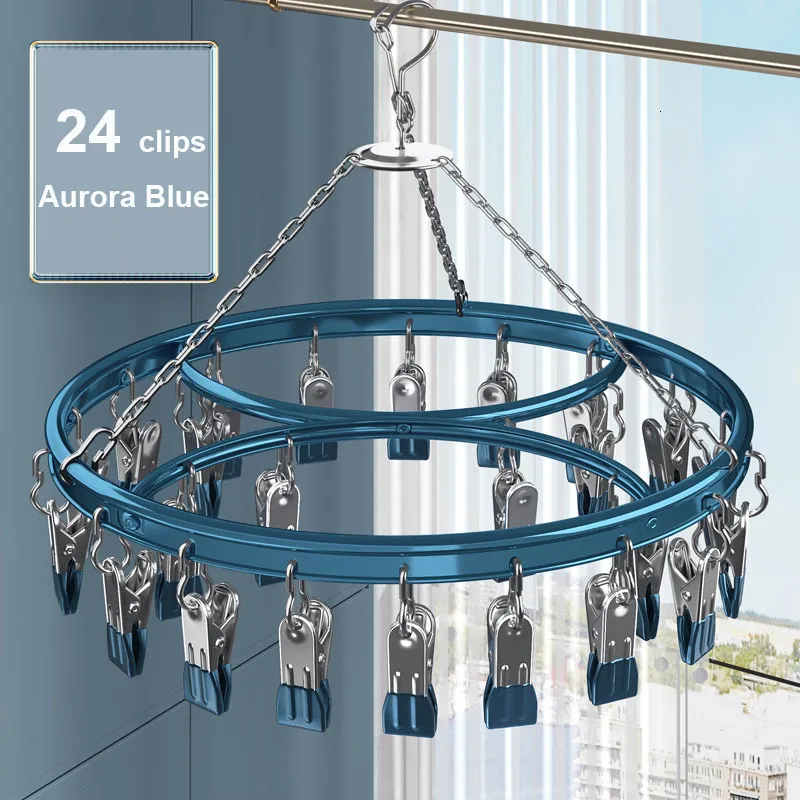 Hängar rack vindtäthet aluminiumlegering strumpor rack torktumlare underkläderhängare garderob arrangör balkong strump förvaring hög kvalitet 230615