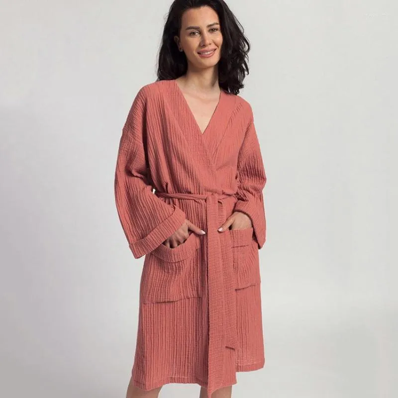 Casual Jurken In Voor Vrouwen Lange Mouwen Vest Pyjama Bandage Thuis Soild Mini Jurk Met Pockect Vestidos Femininos