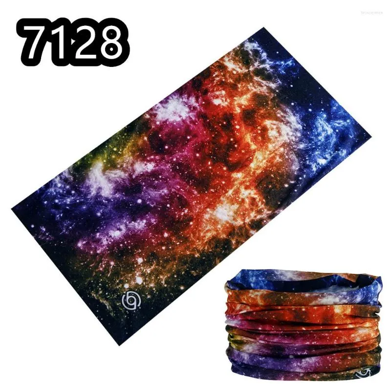 Bandane 3D Stampato Estate Donna Foulard Cinturino da polso Sciarpa quadrata Rock Hip-Hop Fascia Ciclismo Maschera tubolare Bandana elastica unisex