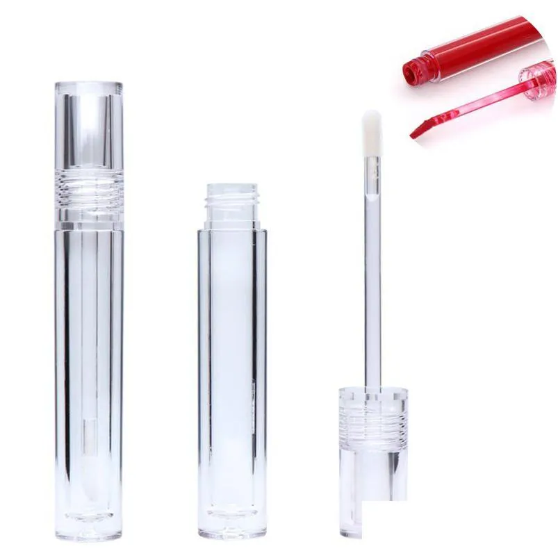 Verpakking Flessen Diy Lipgloss Buizen Fles Leeg 7.8Ml Lipgloss Tube Rond Transparant Met Wand Helder Drop Levering Kantoor School B Dhdtn